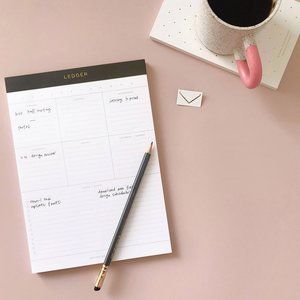 New Stylish, Premium Weekly Ledger Notepad